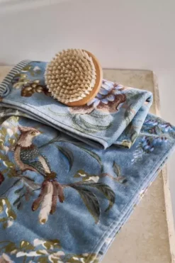 Pip Studio Badhanddoek Secret Garden 55X100Cm Blauw Hot