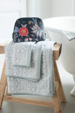 Pip Studio Badhanddoek Set/3 Tile De Pip Licht 55X100 Cm Blauw Sale