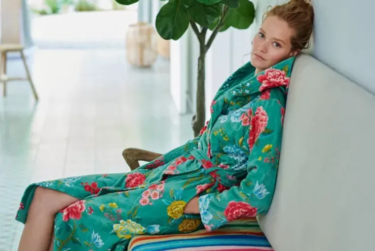 Pip Studio Badjas Good Evening Groen Hot