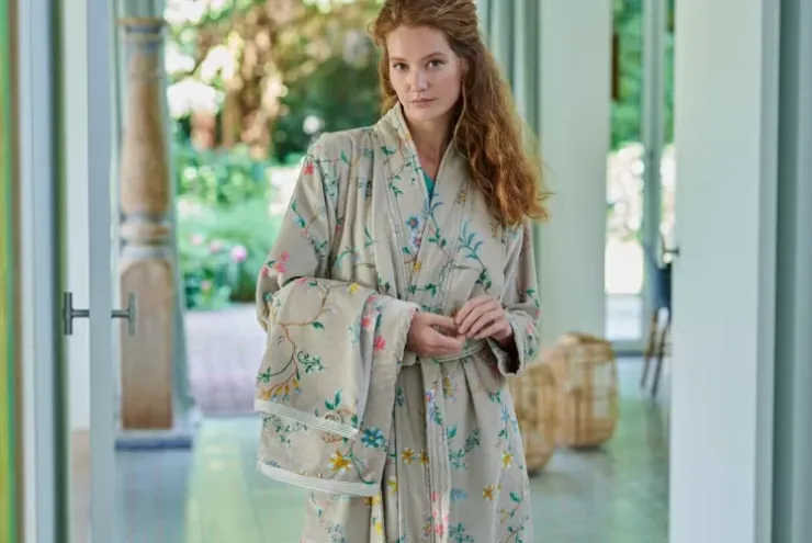 Pip Studio Badjas Les Fleurs Khaki Online