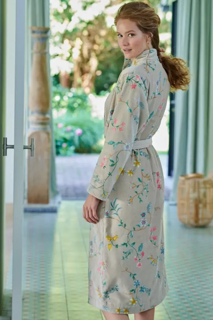 Pip Studio Badjas Les Fleurs Khaki Online