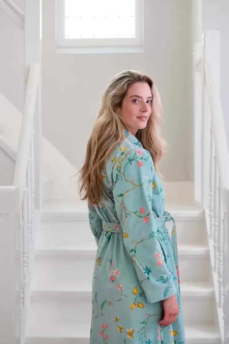 Pip Studio Badjas Les Fleurs Blauw