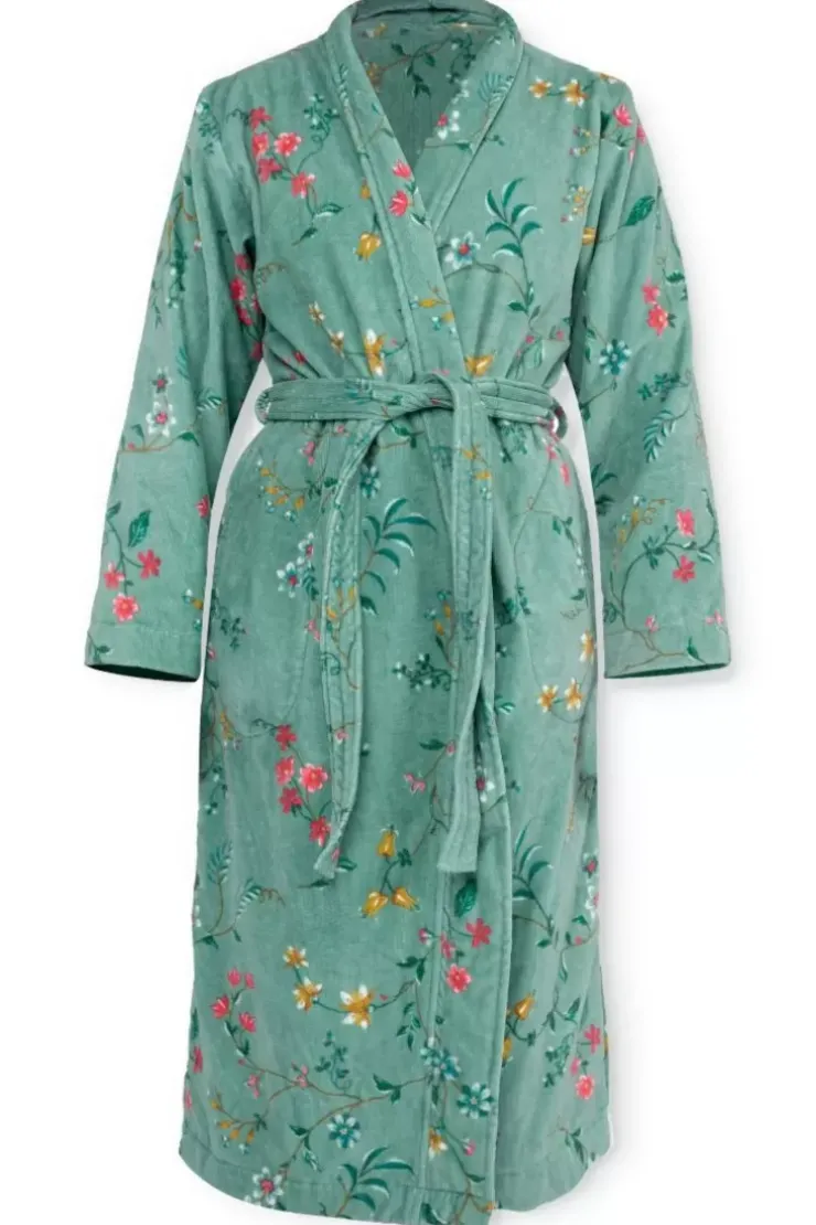 Pip Studio Badjas Les Fleurs Groen New