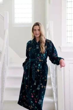 Pip Studio Badjas Les Fleurs Donker Blauw Hot