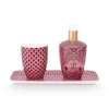 Pip Studio Badkamer Accessoires Set/3 Kyoto Festival Donker Roze New