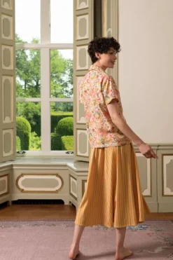 Pip Studio Blouse Korte Mouw Kyoto Festival Geel Hot