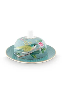 Pip Studio Blushing Birds Botervloot Rond Blue Blauw Clearance