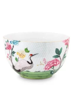 Pip Studio Blushing Birds Grote Kom Wit 23 Cm Clearance