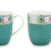 Pip Studio Blushing Birds Set/2 Mokken Klein Blauw Online