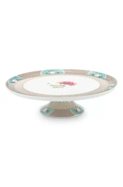 Pip Studio Blushing Birds Taartplateau Groot Khaki New