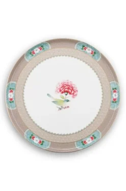 Pip Studio Blushing Birds Taartplateau Groot Khaki New