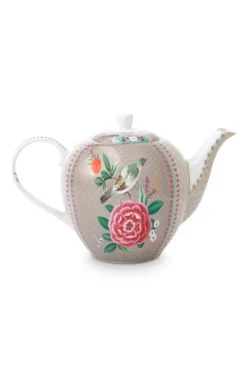 Pip Studio Blushing Birds Theepot Groot Khaki New