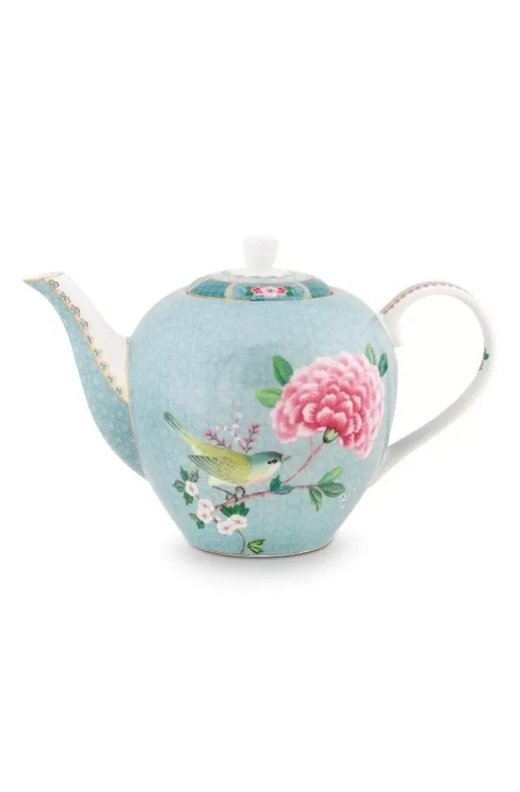Pip Studio Blushing Birds Theepot Groot Blauw
