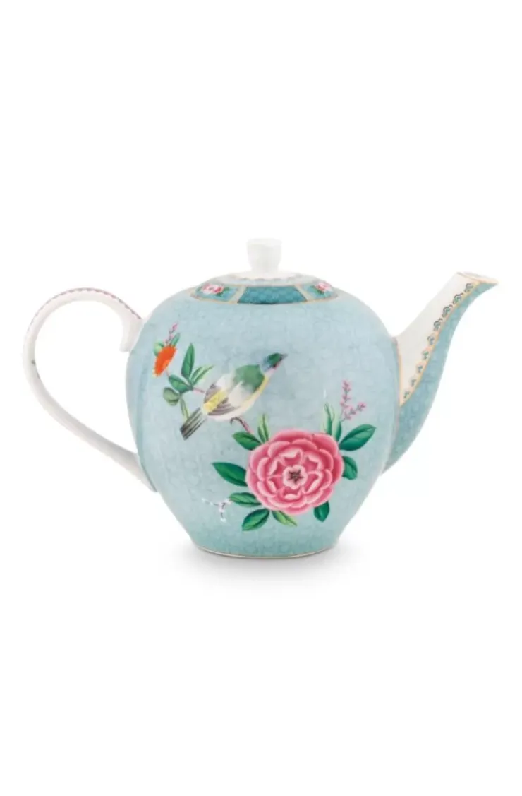 Pip Studio Blushing Birds Theepot Groot Blauw