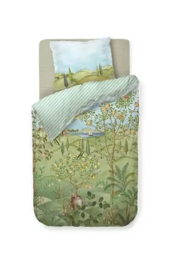 Pip Studio Dekbedovertrek La Campagna Groen New