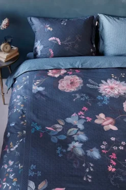 Pip Studio Dekbedovertrek Tokyo Bouquet Donker Blauw Clearance