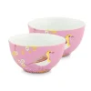Pip Studio Early Bird Set/2 Kommen 15 Cm Roze Hot