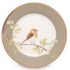 Pip Studio Floral Ontbijtbord Early Bird 21 Cm Khaki Clearance