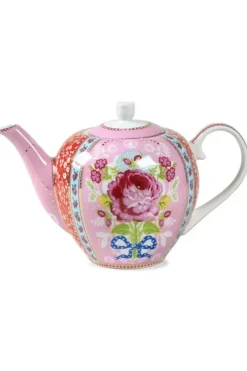 Pip Studio Floral Theepot Roze Hot