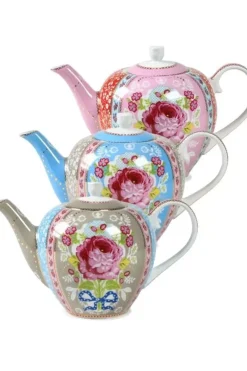 Pip Studio Floral Theepot Roze Hot