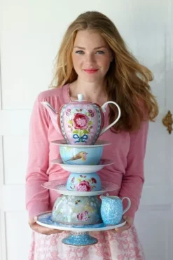 Pip Studio Floral Theepot Roze Hot