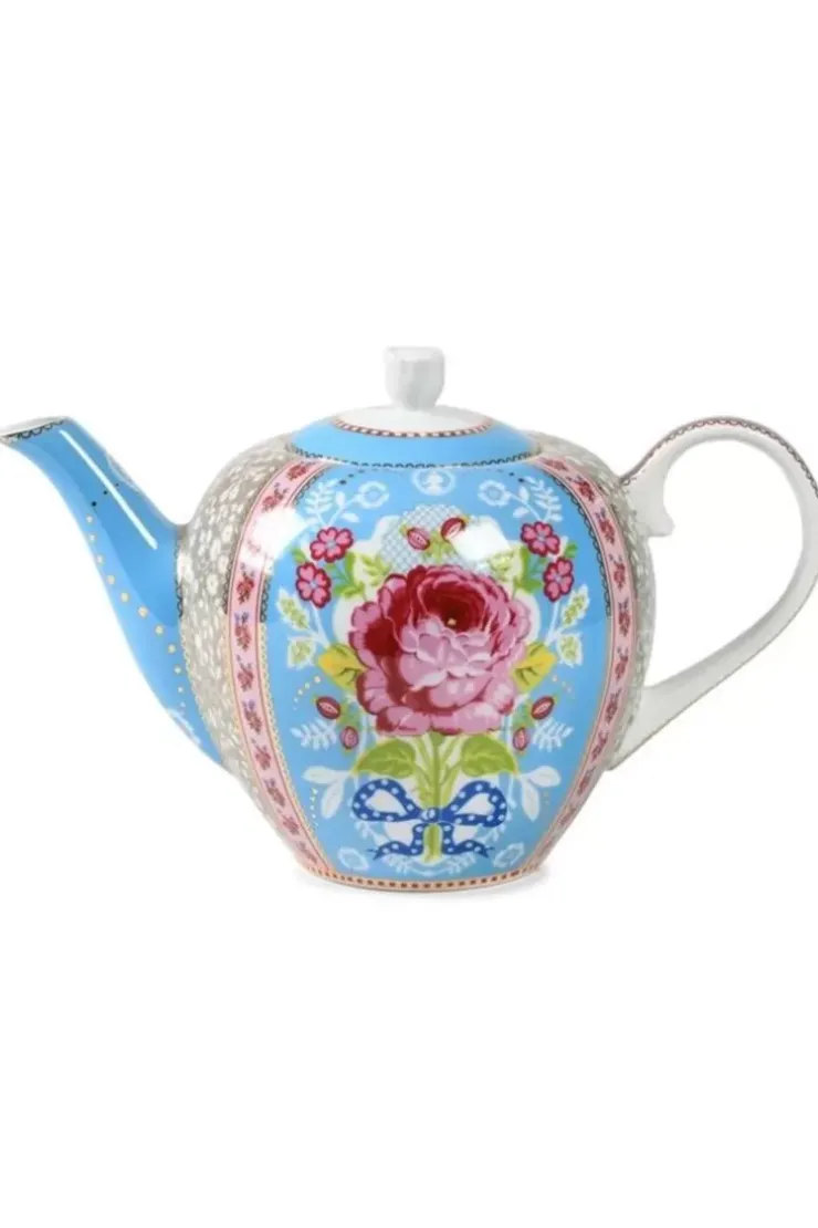 Pip Studio Floral Theepot Blauw Best
