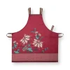 Pip Studio Flower Festival Apron Dark Pink Roze Online