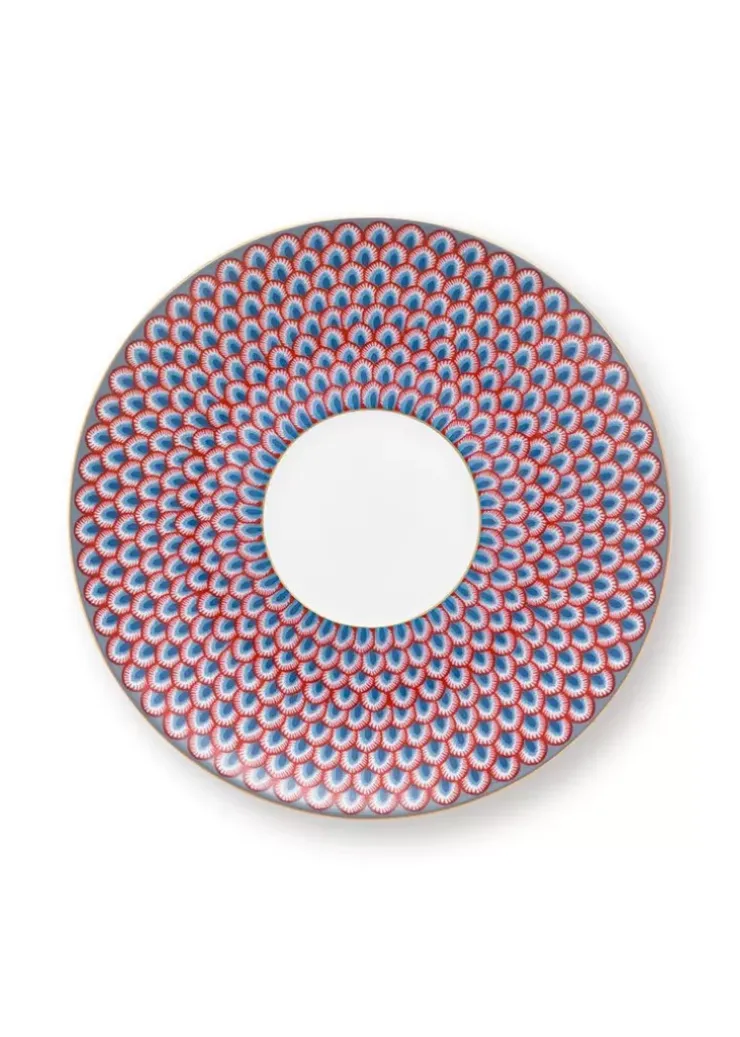 Pip Studio Flower Festival Cappuccino Kop & Schotel Lichtblauw Outlet