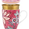 Pip Studio Flower Festival Eenpersoons Thee Donker Roze Discount