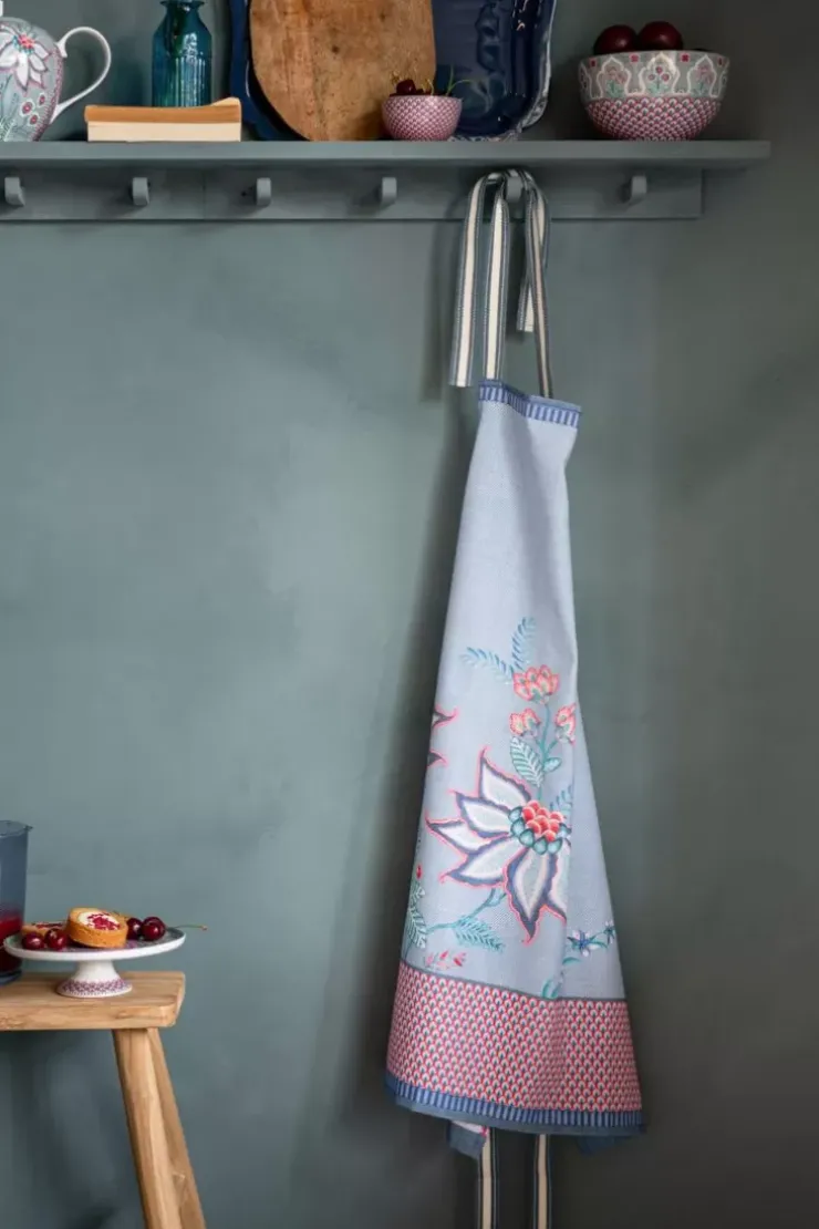 Pip Studio Flower Festival Keukenschort Blauw Outlet