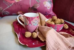 Pip Studio Flower Festival Mok Groot Deco Donker Roze New