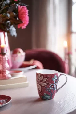 Pip Studio Flower Festival Mok Groot Donker Roze Best