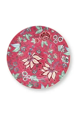 Pip Studio Flower Festival Onderbord Donker 32 Cm Roze Outlet
