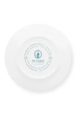 Pip Studio Flower Festival Set/4 Gebaksborden Licht 17Cm Blauw Outlet