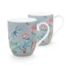 Pip Studio Flower Festival Set/2 Mokken Klein Licht Blauw Sale