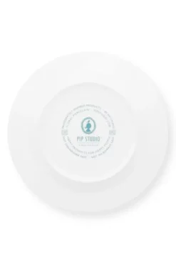 Pip Studio Flower Festival Set/4 Ontbijtborden Licht 21Cm Blauw Online