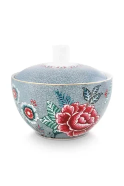 Pip Studio Flower Festival Suikerpot Blauw Clearance