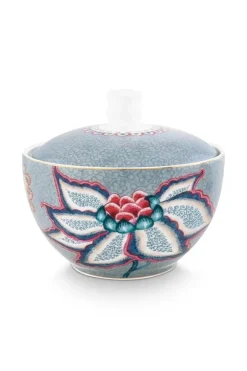 Pip Studio Flower Festival Suikerpot Blauw Clearance