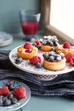 Pip Studio Flower Festival Taartplateau Klein Licht Blauw Hot