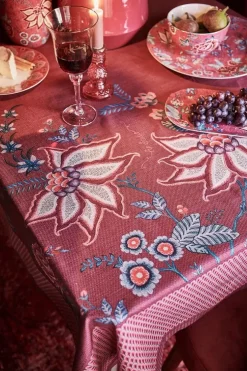 Pip Studio Flower Festival Tafelkleed Donker Roze Clearance