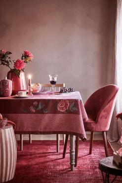 Pip Studio Flower Festival Tafelkleed Donker Roze Clearance