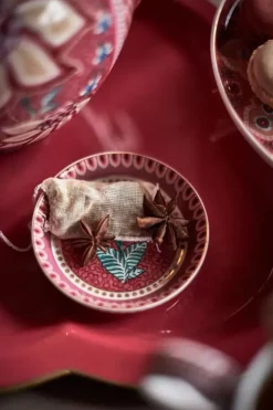 Pip Studio Flower Festival Theetip Donker Roze Sale