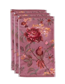 Pip Studio Gastendoek Set/3 Secret Garden Mauve 30X50Cm Paars Outlet