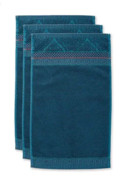 Pip Studio Gastendoek Set/3 Soft Zellige Donker 30X50 Cm Blauw Online