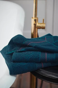 Pip Studio Grote Handdoek Soft Zellige Donker 70X140 Blauw Discount