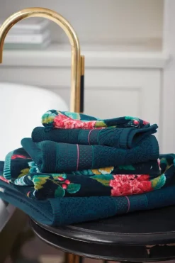 Pip Studio Grote Handdoek Soft Zellige Donker 70X140 Blauw Discount