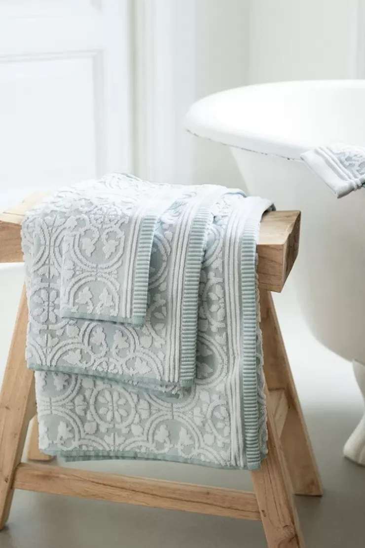 Pip Studio Grote Handdoek Tile De Pip Licht 70X140 Cm Blauw Outlet