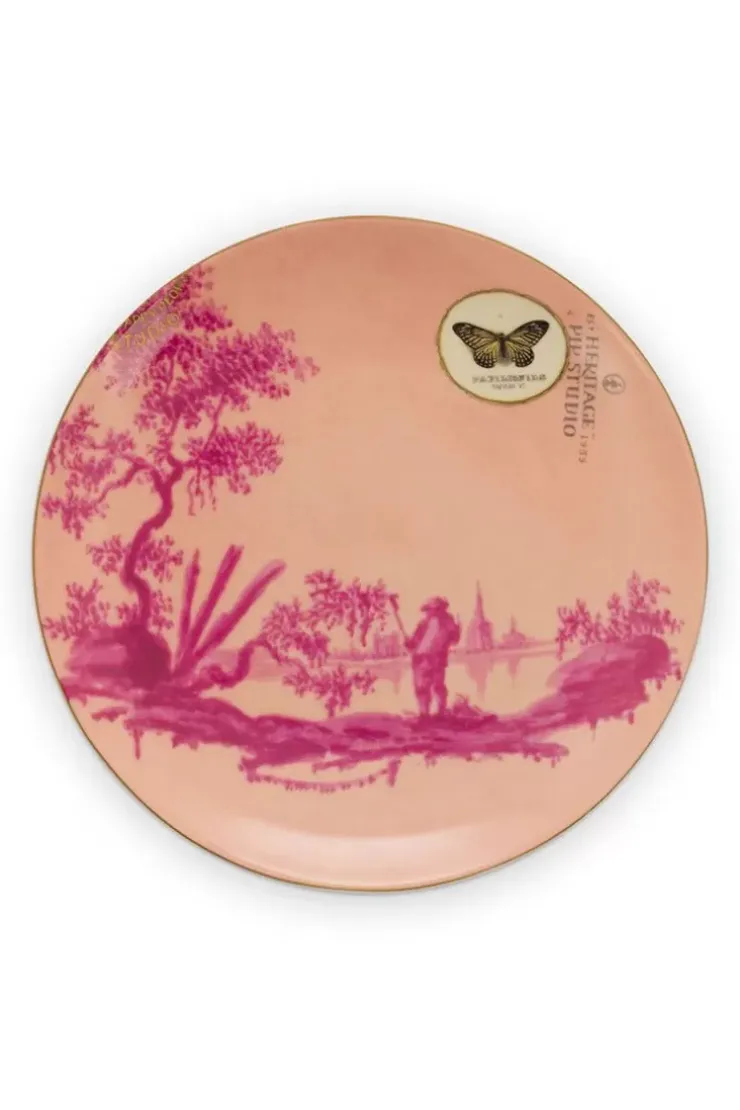 Pip Studio Heritage Gebaksbord Geverfd Roze 18 Cm Discount