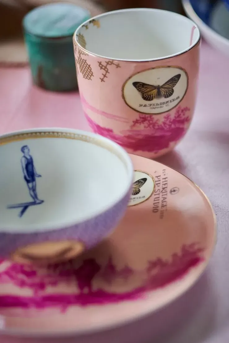 Pip Studio Heritage Gebaksbord Geverfd Roze 18 Cm Discount