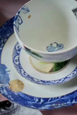 Pip Studio Heritage Gebaksbord Vlinder Blauw 15 Cm